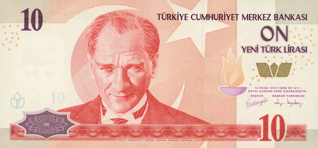 10 Yeni Türk Lirası